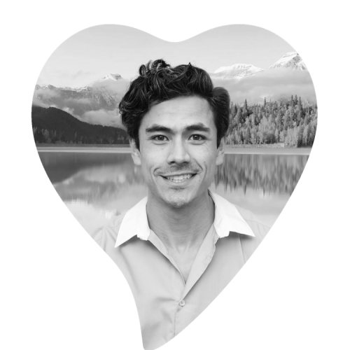 Porcelain Portrait, Tear Drop Heart (Left), w/ BW  Image <h3 class="product_title entry-title">2⅜” x 2 ¾” (6 x 7 cm)</h3>